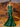 Bodice Lace Embroidery Mermaid Prom Dress Long - Emerald Green