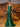 Bodice Lace Embroidery Mermaid Prom Dress Long - Emerald Green