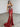 Luxury Crystal Dubai Sheer Bodice Mermaid Evening Dress - Red