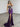 Luxury Crystal Dubai Sheer Bodice Mermaid Evening Dress - Purple