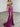 Luxury Crystal Dubai Sheer Bodice Mermaid Evening Dress - Fuchsia