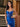 Sparkly Crystal Boned Illusion Mermaid Prom Dress - Royal Blue