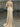 Beaded Strapless Illusion Bodice Mermaid Prom Dress Long - Champagne