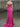 Beaded Strapless Illusion Bodice Mermaid Prom Dress Long - Hot Pink