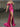 Beaded Strapless Illusion Bodice Mermaid Prom Dress Long - Hot Pink