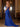 Hot Fix Boned Waist Drop Satin Mermaid Prom Dress Long - Royal Blue