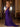 Hot Fix Boned Waist Drop Satin Mermaid Prom Dress Long - Purple