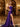 Hot Fix Boned Waist Drop Satin Mermaid Prom Dress Long - Purple