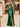 Hot Fix Sheer Bodice Boned Strapless Mermaid Prom Dress Long - Emerald Green