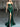 Hot Fix Sheer Bodice Boned Strapless Mermaid Prom Dress Long - Emerald Green