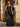 Boned Bodice Satin Mermaid Prom Dress Long - Black