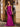 Boned Bodice Satin Mermaid Prom Dress Long - Fuchsia