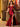 Off Shoulder Crystal Illusion Bodice Mermaid Long Prom Dress-Red