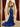 Hot Fix Off Shoulder Boned Mermaid Long Evening Dress - Royal Blue