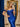 Hot Fix Off Shoulder Boned Mermaid Long Evening Dress - Royal Blue
