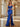 Corset Bodice Boned Mermaid Prom Dress With Slit - Royal Blue