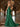 Corset Bodice Boned Mermaid Prom Dress With Slit - Emerald Green