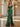 Corset Bodice Boned Mermaid Prom Dress With Slit - Emerald Green