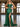 Corset Bodice Boned Mermaid Prom Dress With Slit - Emerald Green