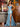 Corset Bodice Boned Mermaid Prom Dress With Slit - Sky Blue