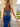 Hand Beading Crystal Illusion Boned Long Mermaid Prom Dress in Royal Blue
