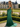 Hand Beading Crystal Illusion Boned Long Mermaid Prom Dress in Emerald Green