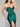 Hand Beading Bodice Crystal Mermaid Prom Dress - Emerald Green