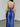 Luxury Crystal Illusion Mermaid Long Prom Dress - Royal Blue