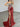 Luxury Crystal Illusion Mermaid Long Prom Dress - Red