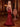 V-Neck Sparkly Crystal Luxury Illusion Bodice Long Mermaid Prom Dress WIth Split in Red