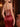 V-Neck Sparkly Crystal Luxury Illusion Bodice Long Mermaid Prom Dress WIth Split in Red