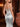 V-Neck Sparkly Crystal Luxury Illusion Bodice Long Mermaid Prom Dress WIth Split in Silver