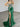 Luxury Crystal Illusion Mermaid Long Prom Dress - Emerald Green