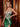 V-Neck Sparkly Crystal Luxury Illusion Bodice Long Mermaid Prom Dress WIth Split in Emerald Green