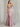 Off Shoulder Crystal Split Long Prom Dress With Pocket - Blush Pink
