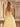 Strapless Beading Illusion Ruched Bodice Mermaid Prom Dress - Yellow