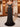 Off Shoulder Beading Illusion Mermaid Long Prom Dress - Black