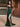 Off Shoulder Beading Illusion Mermaid Long Prom Dress - Emerald Green
