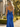Sparkly Lace Embroidery Twist Mermaid Long Prom Dress in Royal Blue