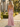 Sparkly Lace Embroidery Twist Mermaid Long Prom Dress in Pink