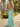 Sparkly Lace Embroidery Twist Mermaid Long Prom Dress in Mint Green