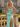 Sparkly Lace Embroidery Twist Mermaid Long Prom Dress in Mint Green