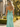 Sparkly Lace Embroidery Twist Mermaid Long Prom Dress in Mint Green