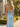 Sparkly Lace Embroidery Twist Mermaid Long Prom Dress in Sky Blue