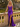 Sparkly Lace Embroidery Twist Mermaid Long Prom Dress in Purple