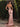 Pleated Luxury Crystal Mermaid Prom Dress - Rose Gold