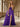 Sheer Bodice Lace Embroidery Ruffle Ball Gown Prom Dress - Purple