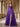 Sheer Bodice Lace Embroidery Ruffle Ball Gown Prom Dress - Purple