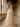 Sheer Bodice Lace Embroidery Ruffle Ball Gown Prom Dress - Champagne