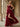 Sheer Bodice Lace Embroidery Ruffle Ball Gown Prom Dress - Burgundy